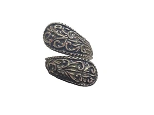 Carolyn Pollack Relios Sterling Silver Bypass Wrap Ring Size 6.75 - Picture 1 of 6