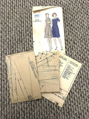 Vintage Vogue Sewing Patterns Line Dress Collar Catalogue 1960s - Image 1 of 4