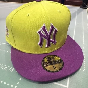 NY Yankees BIG LEAGUE CHEW NEW ERA 59FIFTY Fitted Hat Sour Apple NO PIN 8 - Picture 1 of 10