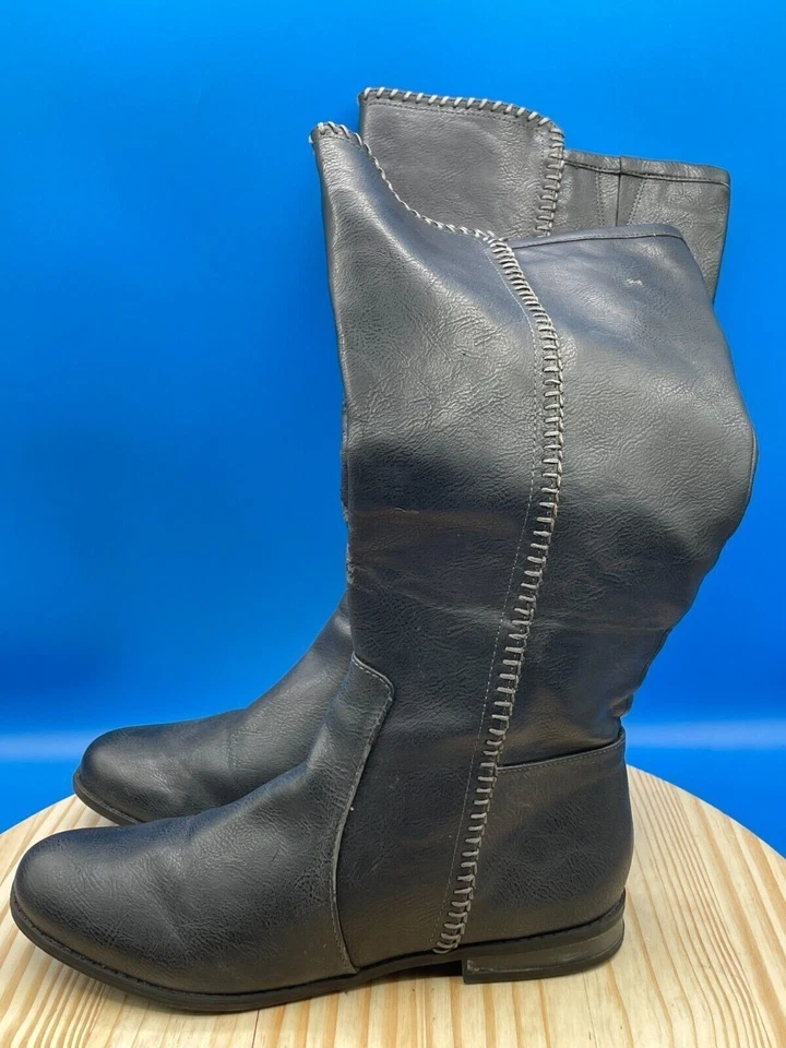 Dr. Scholl's Riding Boot Women's Sz 9.5M Brown Leather Knee High Round Toe - Image 1 of 4