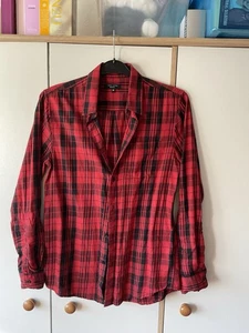 Men’s Red Plaid Shirt Size XS - Picture 1 of 3