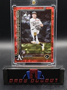 Topps Jacob Wilson 2025 lámina de hielo rojo paralelo radiocontrol 1/5 - Imagen 1 de 4