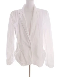 Turnover Size 42 White Buttoned Blazer Long Sleeve Pockets - Picture 1 of 5