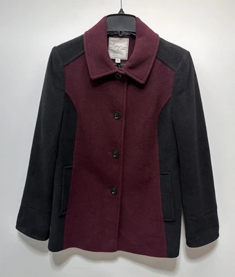 Abrigo Larry Levine Mujer M Mezcla Lana Deporte Preppy Ciudad Formal Vacaciones Foto 1 de 4