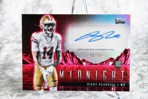 2024 Topps Midnight RICKY PEARSALL  Refractor Rookie AUTO 🔥/99  SF 49ers RC - Picture 1 of 2