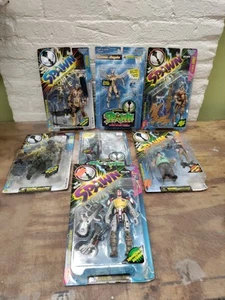 7 Pack VINTAGE SPAWN SAM & TWITCH McFARLANE ULTRA- ACTION FIGURES NEW - Picture 1 of 9