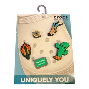 "UNIQUELY YOU" CROC CHARMS - SUMMER- COME AS YOU ARE " 5 PACK /NEW - Picture 1 of 1