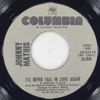 JOHNNY MATHIS Fall Love / Theme Romeo Juliet COLUMBIA 13-33174 EX 45 7"  Ballad - Image 1 of 4