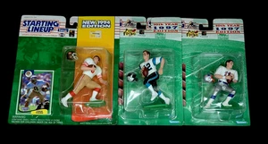STARTAUFSTELLUNG - STEVE YOUNG, KERRY COLLINS & DREW BLEDSOE NFL QB'S.   KONVOLUT 3 - Bild 1 von 5