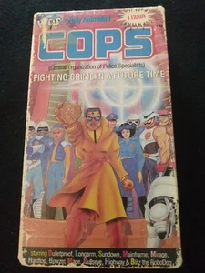 C.O.P.S. Fighting Crime In A Future Time VHS 1988 Vintage Hasbro Animated Kids - Foto 1 di 3