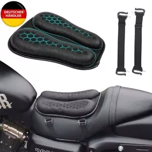 3D Gel Motorrad Sitzkissen Kissenauflage Sitzeinlage Gelkissen Moto Sitzpolster~ - Bild 1 von 16