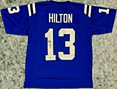 T.Y. Hilton Signed Auto INDIANAPOLIS COLTS CUSTOM JERSEY w/COA PSA DNA - Image 1 of 2