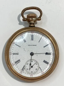 Antique WALTHAM 15 Jewels Pocket Watch, Pre-Owned, Runs (30-#64) - Picture 1 of 4