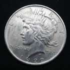 1922-P Silver Peace $1 Dollar - 90% Silver Us Coin - B01