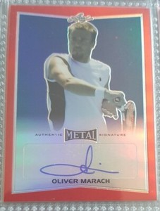 2016 Leaf Metal Tennis Base Red Auto Oliver Marach #2/3