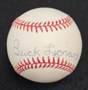 BUCK LEONARD Signed Official MLB Baseball-HALL OF FAME-HOMESTEAD GRAYS-JSA - Picture 1 of 9