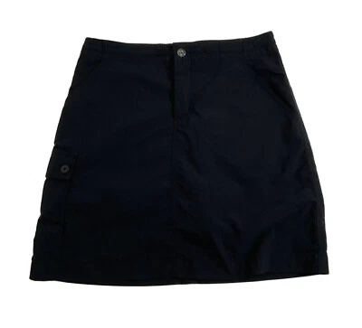 Patagonia Size 4 Black Nylon Blend Skort Skirt Pencil Travel Cargo Pocket - Image 1 of 4