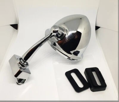 FIAT 500 / 600 / MINI / BIANCHINA - Espejo retrovisor exterior cromado tipo caída con abrazadera Foto 1 de 3