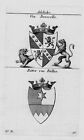 1820 - Brusselle Bller Wappen Adel coat of arms heraldry Heraldik Kupferstich
