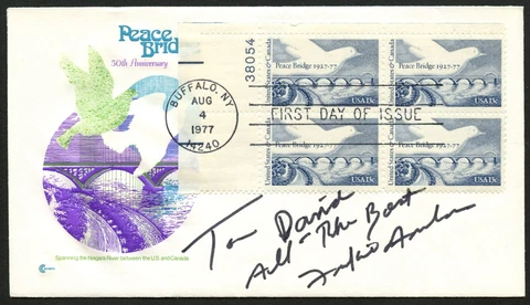 Frankie Avalon signed autograph auto Actor Singer Venus Postal Cover FDC Cover