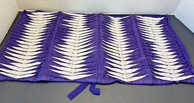 DKNY Willow Purple Pleated Rectangle Deco Pillow Cover NWT~ Cover Only - Imagem 1 de 4