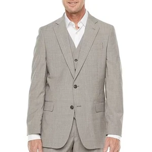 Men's Stafford Big & Tall Coolmax Suit Jacket - Brown Texture - Var Szs - NWT - Picture 1 of 3