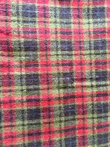 1 yd of Plaid Brushed Fabric by Moda Black, Green, Red Blue10” piece miss - Picture 1 of 2