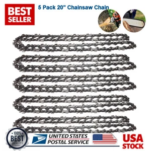 5 Pack 20" Chainsaw Chain Blade 3/8"LP .050" Gauge 72DL Drive Links for Stihl - Picture 1 of 8