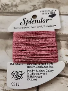 Rainbow Gallery Splendor Shell Pink 913 100 % Seide 8 Yards Handarbeit - Bild 1 von 2
