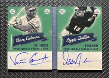 VINCE COLEMAN OZZIE GUILLEN 2013 Panini America’s Pastime GOLD Booklet Auto /49