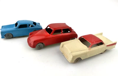LOT OF 3 VINTAGE PLASTIC INGAP CARS #6-11-12 MADE IN ITALY 2.5" 1:64 SCALE - Image 1 of 4