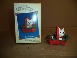 2005 Hallmark Christmas Ornament "Puppy Love" In original Box/w memory card - Picture 1 of 4