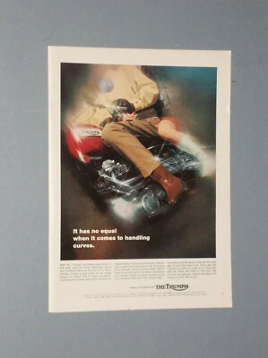 2 1969 TRIUMPH MOTORCYCLE ADS  - Image 1 of 2