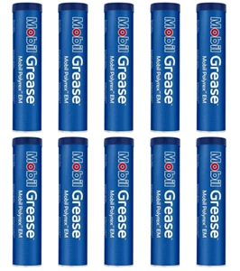 MOBIL POLYREX EM ELECTRIC MOTOR GREASE BLUE 10 TUBES Fast Shipping! - Picture 1 of 1