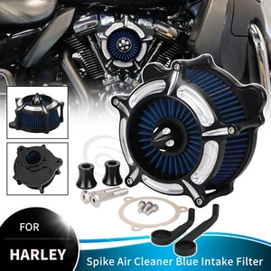 Air Cleaner Blue Intake Filter For Harley Road Glide King Special FLTRXS FLHRXS - Picture 1 of 12