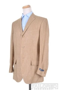 NWT - POLO RALPH LAUREN Beige TWEED SILK FLAX Blazer Sport Coat Jacket - 42 L - Picture 1 of 9