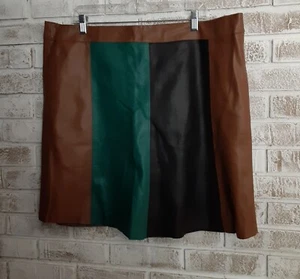Who What Wear Vegan Leather Skirt sz 18W Edgy Versatile Timeless - Picture 1 of 7
