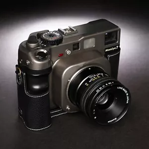 Funda protectora de cuero genuino con media cámara para MAMIYA 7ii/7 MAMIYA 6/6MF - Imagen 1 de 19