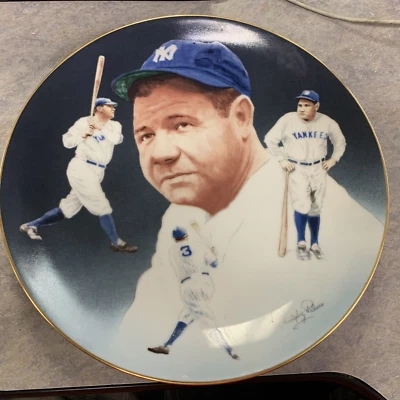Babe Ruth New York Yankees Rare 1984 Hackett Baseball Collectors Plate 165/10000 - Image 1 of 4