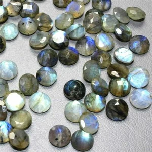 6mm Round Cut Natural Labradorite gray color Untreated Loose Gemstone for sales - Picture 1 of 4