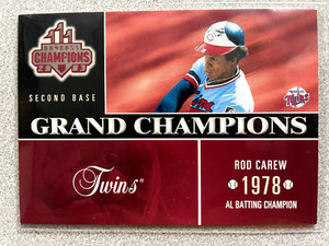 2003 Donruss Champions Rod Carew Grand Champions Card #GC-15 Twins HOF