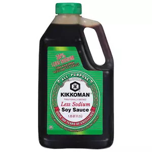 Kikkoman Less Sodium Soy Sauce, 40 oz - Picture 1 of 4