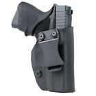IWB Kydex Gun Holster for Springfield Handguns -Matte Black & Black Carbon Fiber