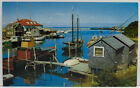 A Quaint Fishing Village Offering Relaxation To Rod & Reel Enthusiast Postcard