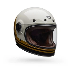 Bell Bullitt GT Wander Retro Integralhelm Motorradhelm - Weiß/Schwarz - Bild 1 von 5