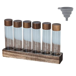 2X(Ausstellungsständer für Kaffeebohnenbehälter, Teeröhrchen Aus Glas, Kaff7670 - Bild 1 von 7