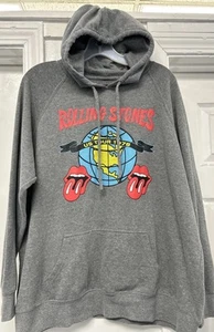 Rolling Stones US Tour 1978 Rock Hoodie Cotton Gray Adult Women’s XL GUC - Picture 1 of 8
