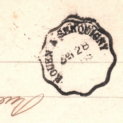 FRANCE RAILWAY Postcard Elbeuf *Haroue Chateau* 1902 CONVOYEUR CDSs YZ196 - Image 1 of 4