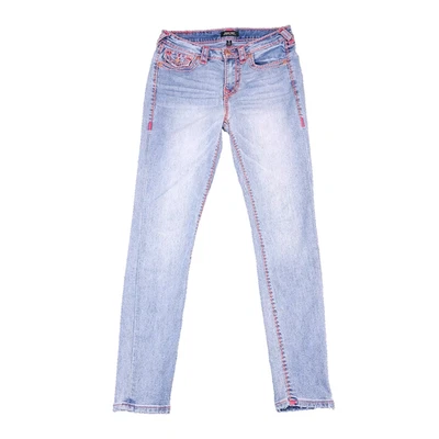 Solapas traseras elásticas True Religion Jennie tiro medio súper ajustadas 28x28,5 Foto 1 de 4