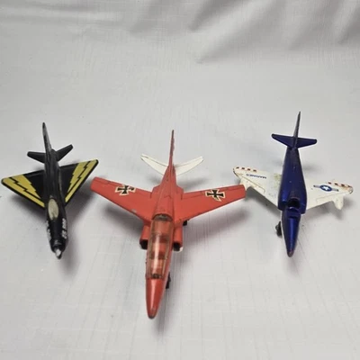 老式 Lesney Matchbox 压铸飞机 1973 Skyhawk MiG & Alpha Jet 批量 3 件 — 第 1/4 张图片
